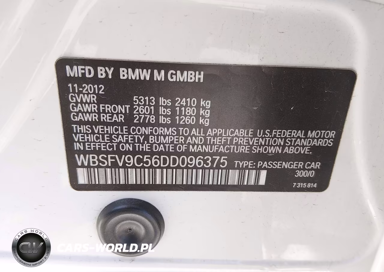 2013 BMW M5 VIN:WBSFV9C56DD096375 - 9