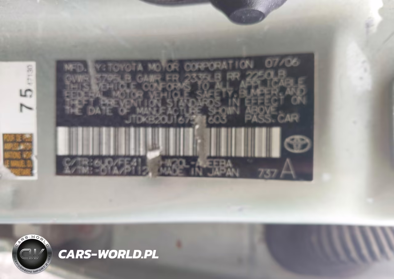 2006 Toyota Prius VIN:JTDKB20U167521603 - 9