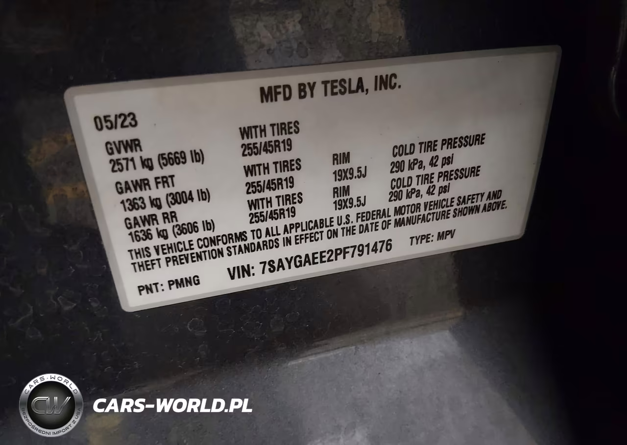 2023 Tesla Model Y VIN:7SAYGAEE2PF791476 - 9