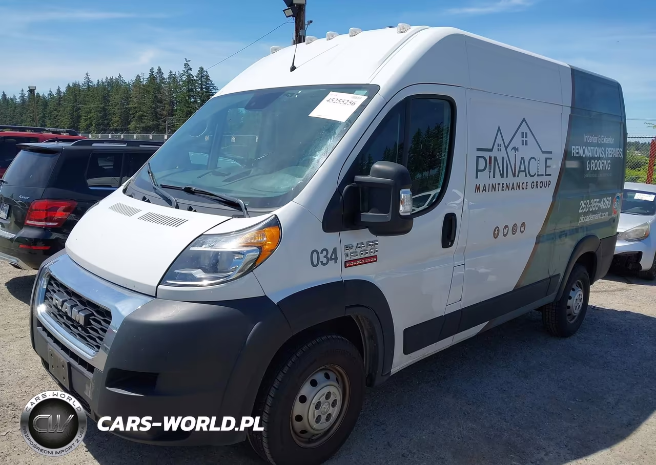 2021 Ram Promaster 1500 High Roof 136 Wb VIN:3C6LRVBG1ME582589 - 2