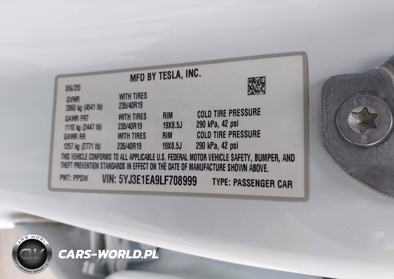 2020 Tesla Model 3 Standard Range Plus Rear-Wheel Drive-Standard Range Rear-Wheel Drive VIN:5YJ3E1EA9LF708999 - 9
