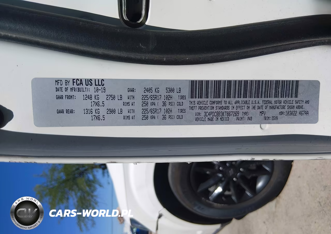 2019 Dodge Journey Se VIN:3C4PDCBB3KT867269 - 9