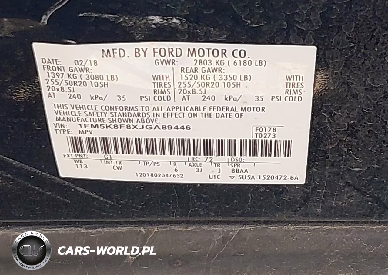 2018 Ford Explorer Limited VIN:1FM5K8F8XJGA89446 - 9