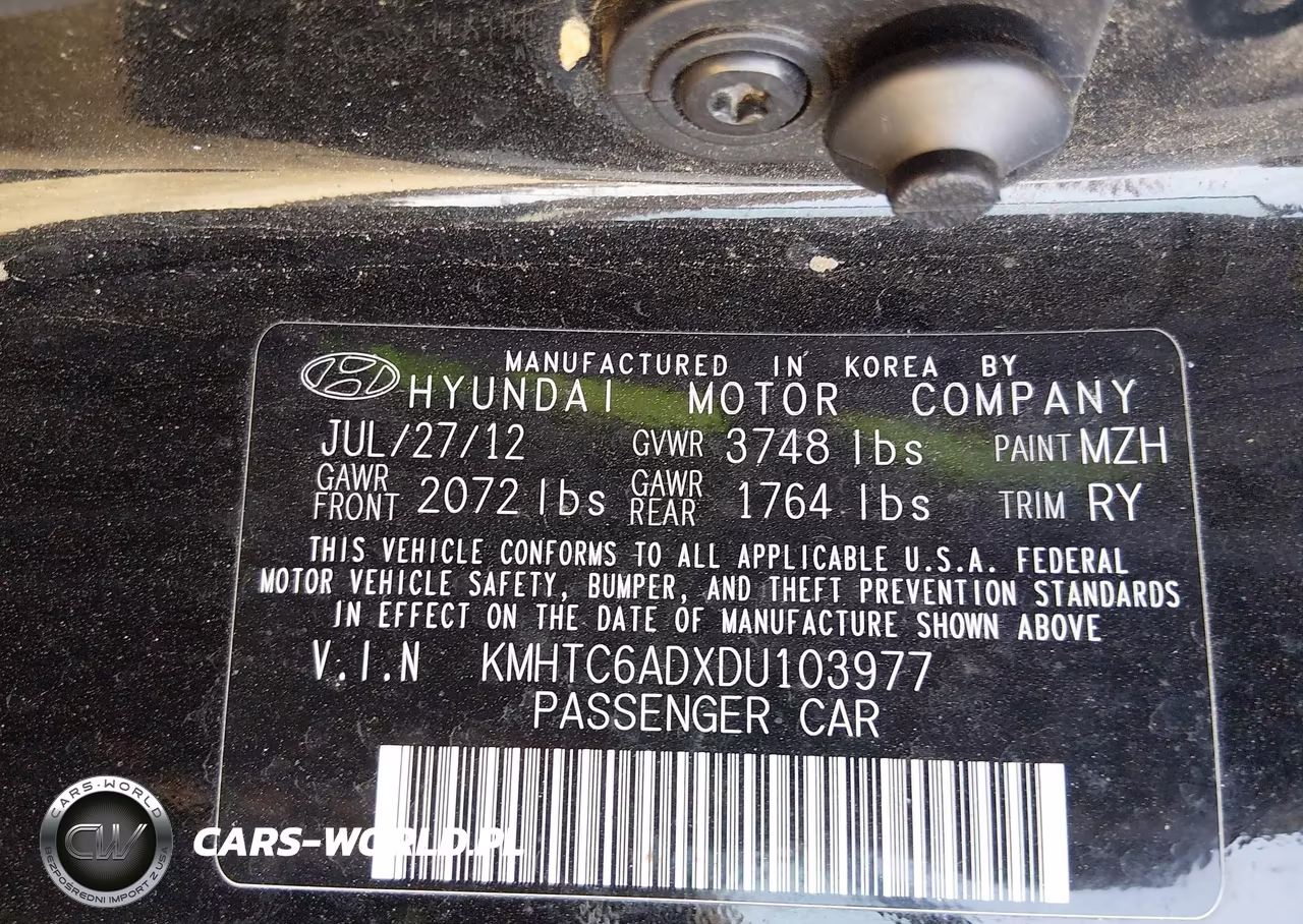 2013 Hyundai Veloster Base W-Gray VIN:KMHTC6ADXDU103977 - 9