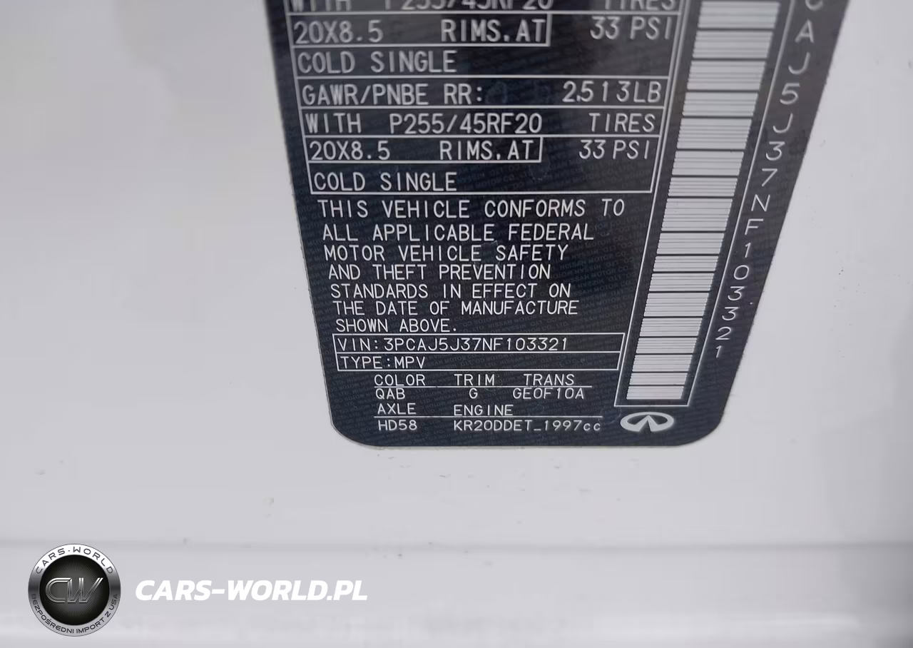 2022 Infiniti Qx55 Luxe Awd VIN:3PCAJ5J37NF103321 - 9