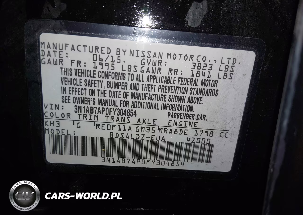2015 Nissan Sentra Sv VIN:3N1AB7AP0FY304854 - 9