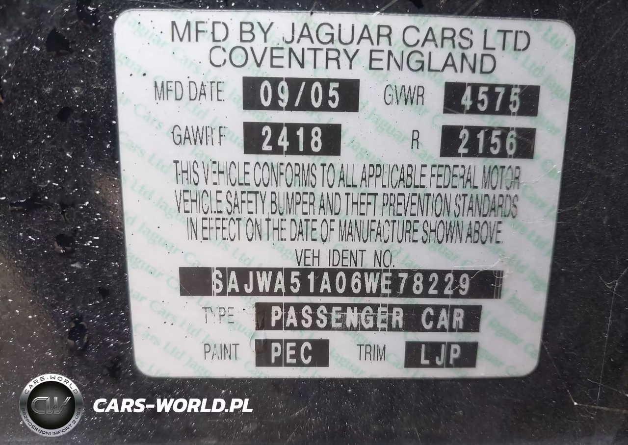 2006 Jaguar X-Type 3.0 VIN:SAJWA51A06WE78229 - 9
