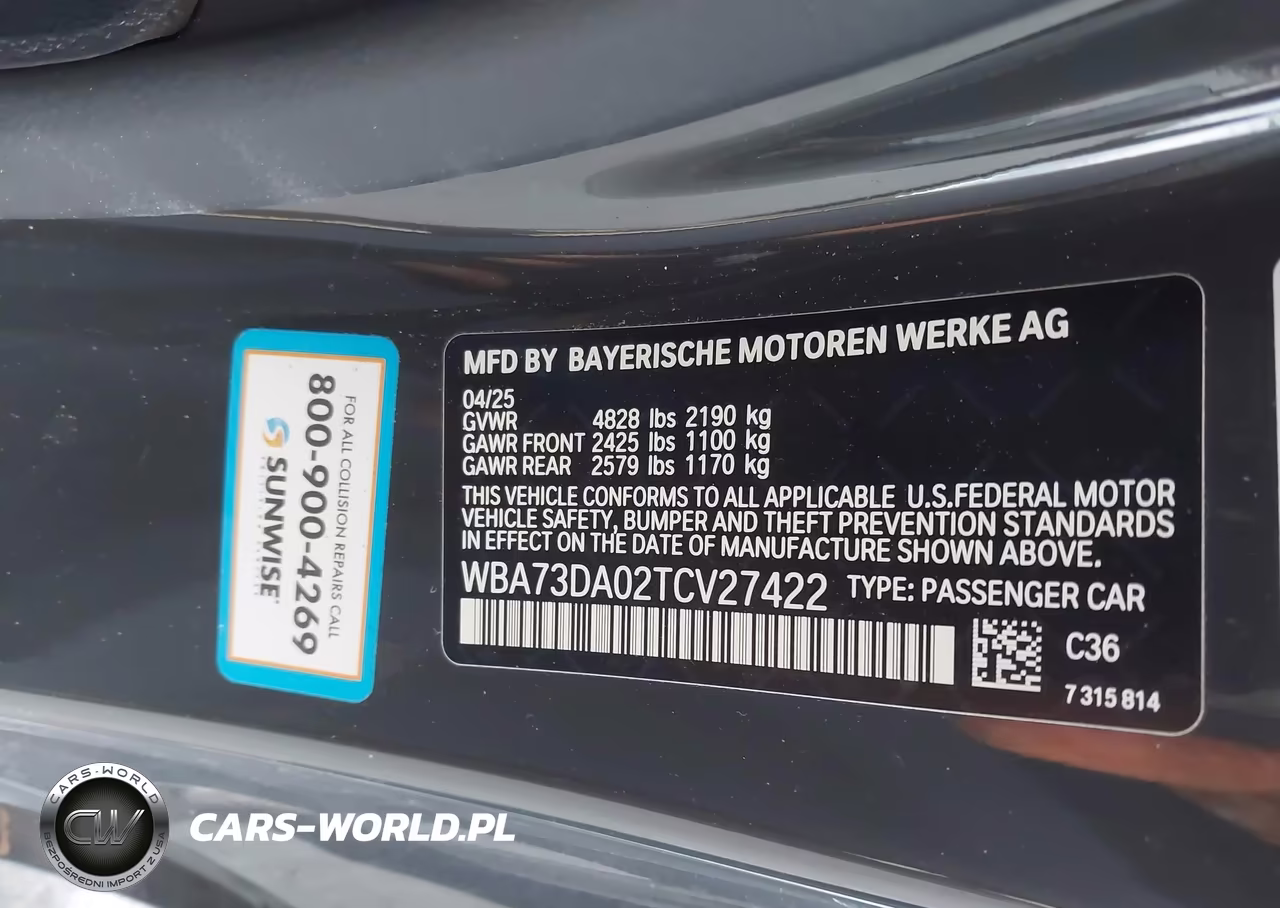 2026 BMW M440I VIN:WBA73DA02TCV27422 - 9