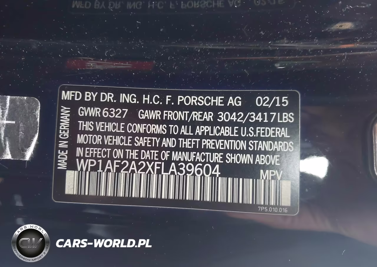 2015 Porsche Cayenne Diesel VIN:WP1AF2A2XFLA39604 - 9
