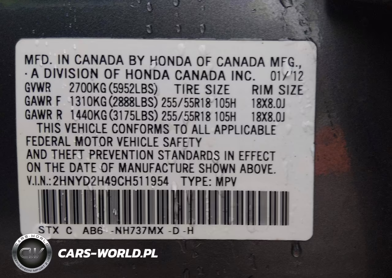 2012 Acura Mdx Technology Package VIN:2HNYD2H49CH511954 - 9