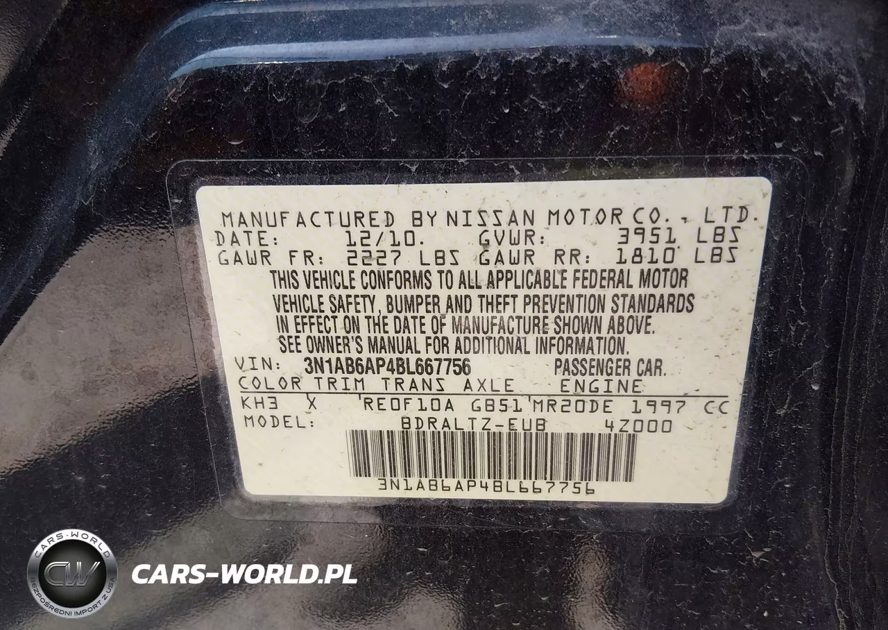 2011 Nissan Sentra 2.0Sr VIN:3N1AB6AP4BL667756 - 9