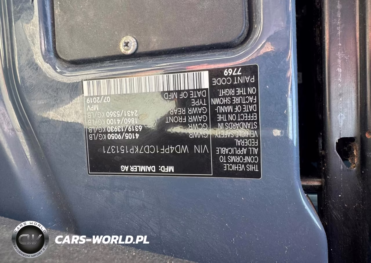 2019 Mercedes-Benz Sprinter 2500 VIN:WD4PF1CD7KP151371 - 9
