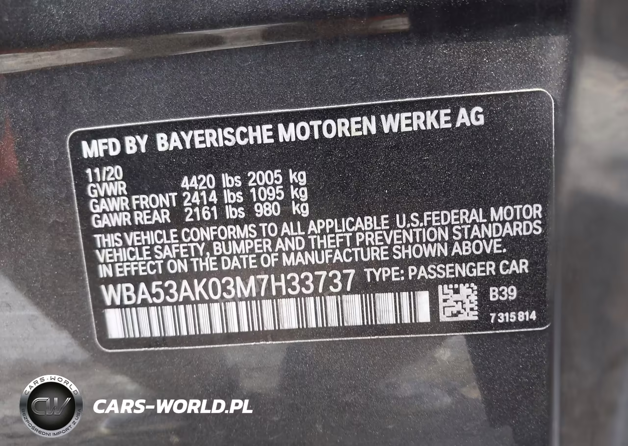 2021 BMW 228I Gran Coupe Sdrive VIN:WBA53AK03M7H33737 - 9