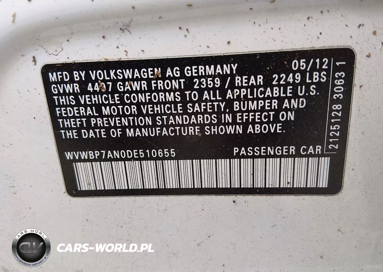 2013 Volkswagen Cc 2.0T Sport Plus VIN:WVWBP7AN0DE510655 - 9