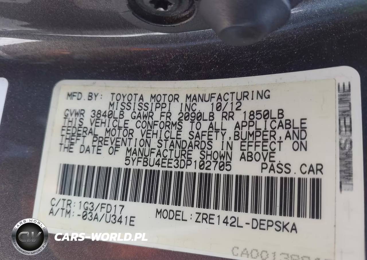 2013 Toyota Corolla S VIN:5YFBU4EE3DP102705 - 9