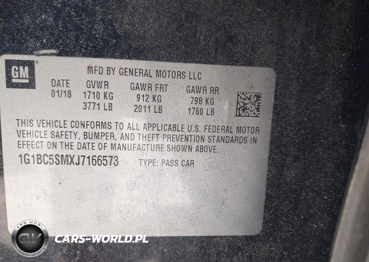 2018 Chevrolet Cruze Ls Auto VIN:1G1BC5SMXJ7166573 - 9