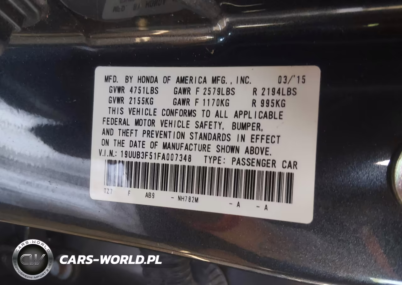 2015 Acura Tlx V6 Tech VIN:19UUB3F51FA007348 - 9
