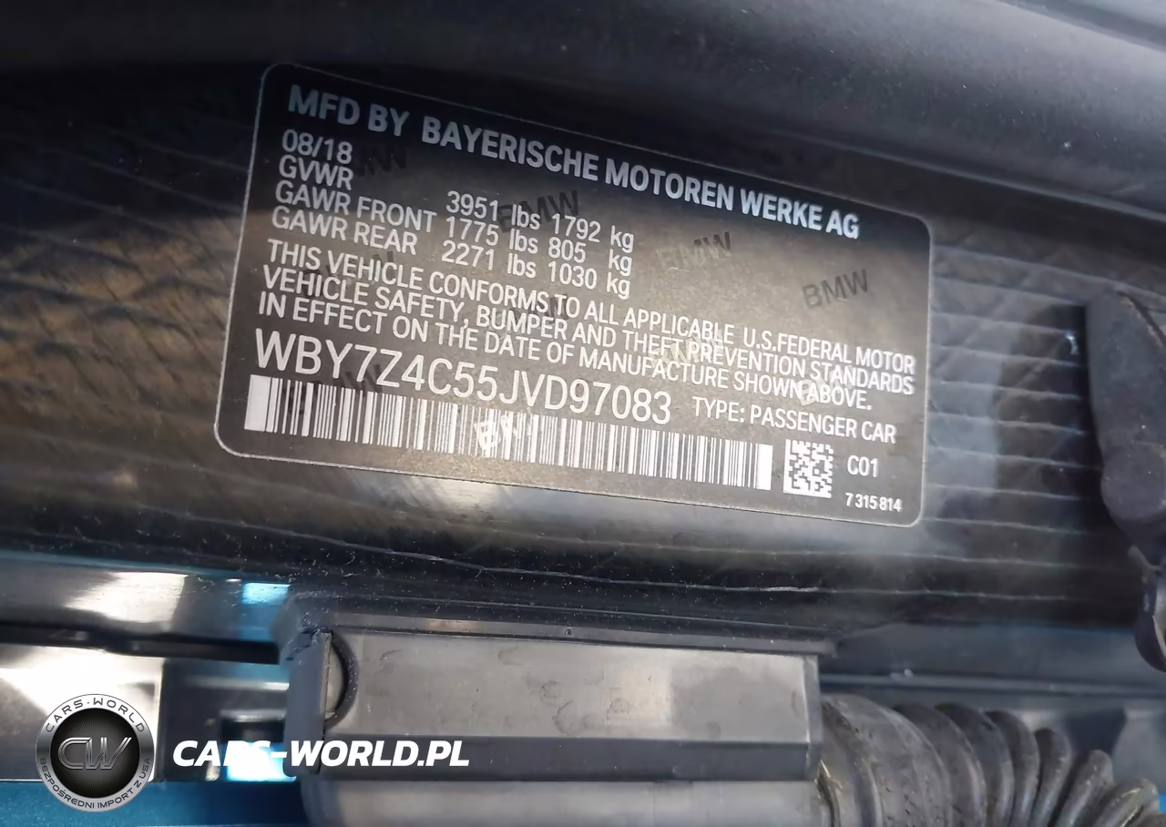 2018 BMW I3 94Ah W-Range Extender VIN:WBY7Z4C55JVD97083 - 9