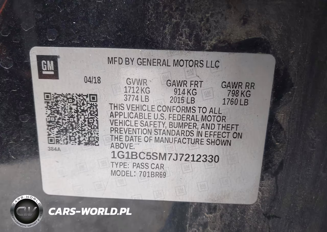 2018 Chevrolet Cruze Ls Auto VIN:1G1BC5SM7J7212330 - 9