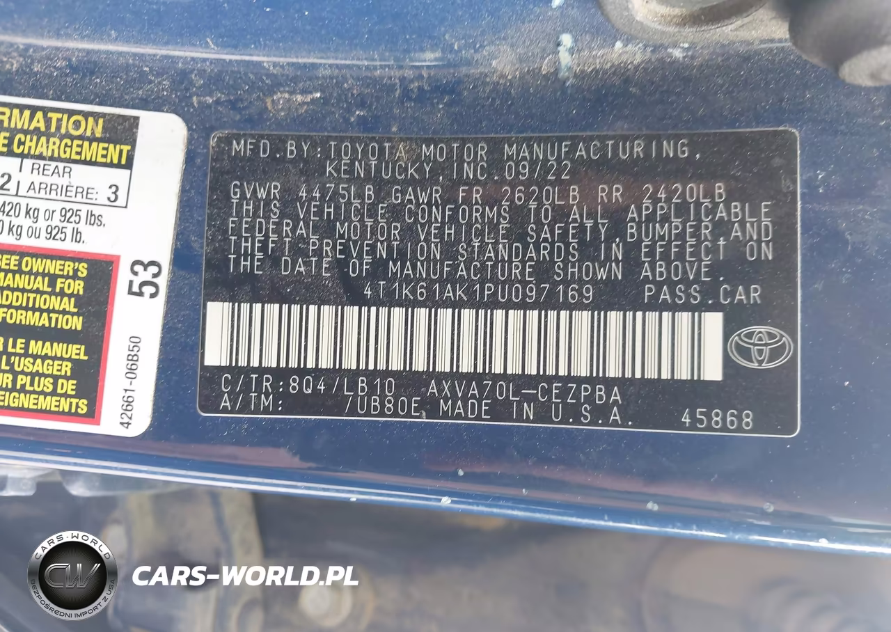 2023 Toyota Camry Xse VIN:4T1K61AK1PU097169 - 9