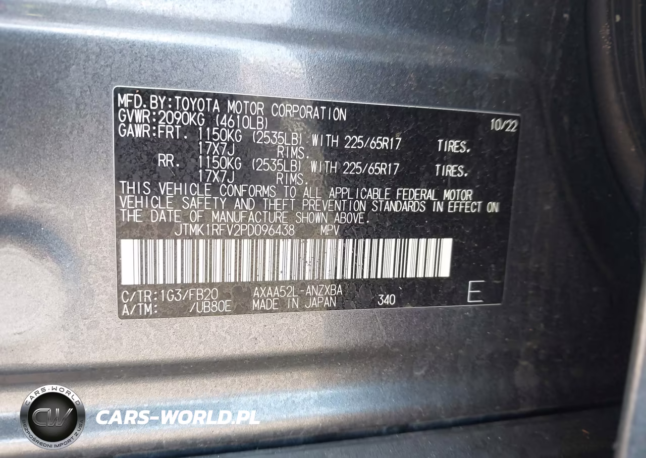 2023 Toyota Rav4 Le VIN:JTMK1RFV2PD096438 - 9