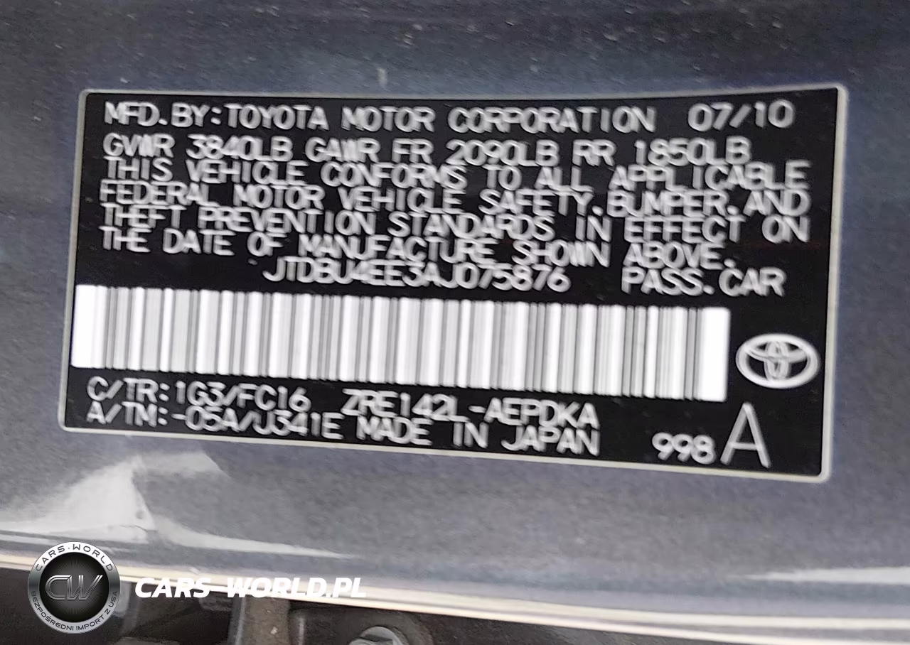 2010 Toyota Corolla Le VIN:JTDBU4EE3AJ075876 - 9