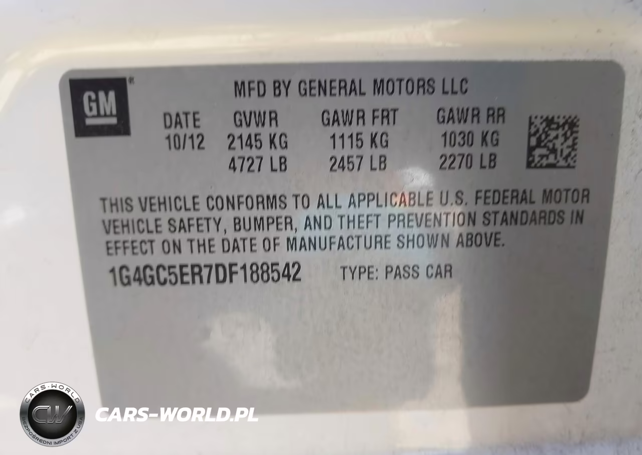 2013 Buick Lacrosse Leather Group VIN:1G4GC5ER7DF188542 - 9