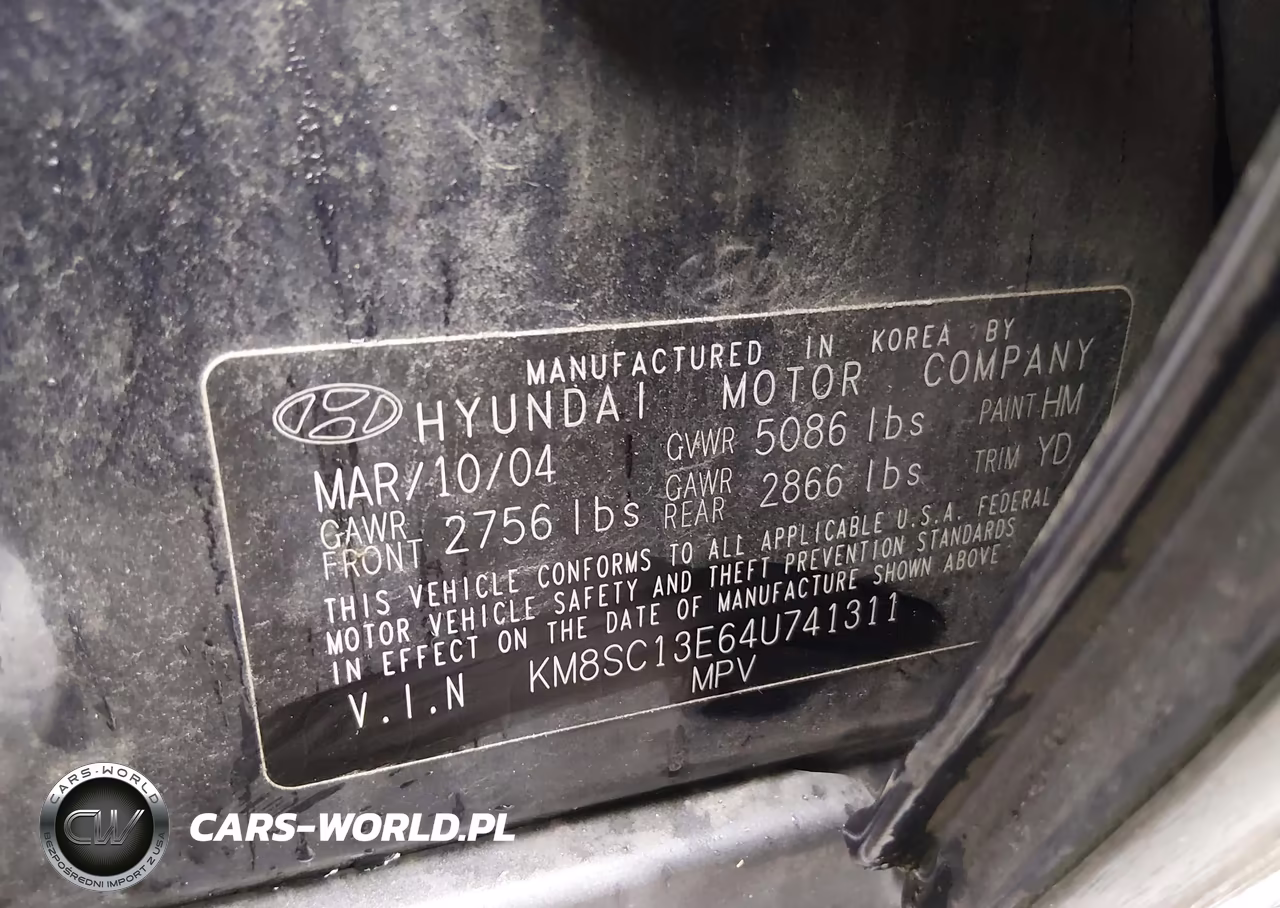 2004 Hyundai Santa Fe Gls-Lx VIN:KM8SC13E64U741311 - 9