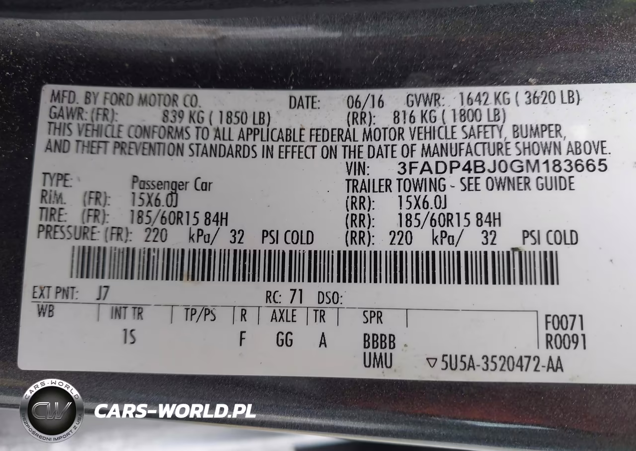 2016 Ford Fiesta Se VIN:3FADP4BJ0GM183665 - 9