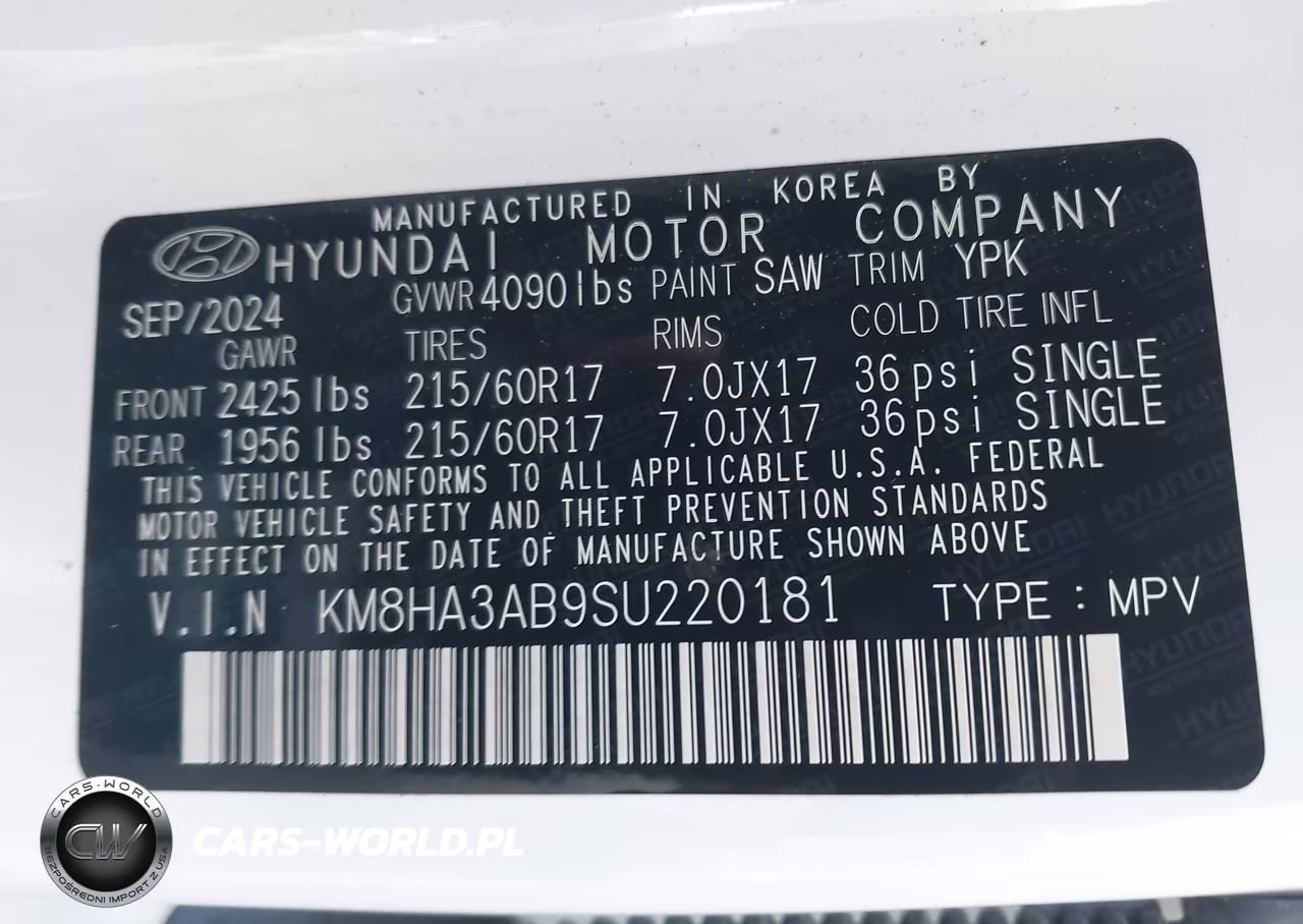 2025 Hyundai Kona Se VIN:KM8HA3AB9SU220181 - 9