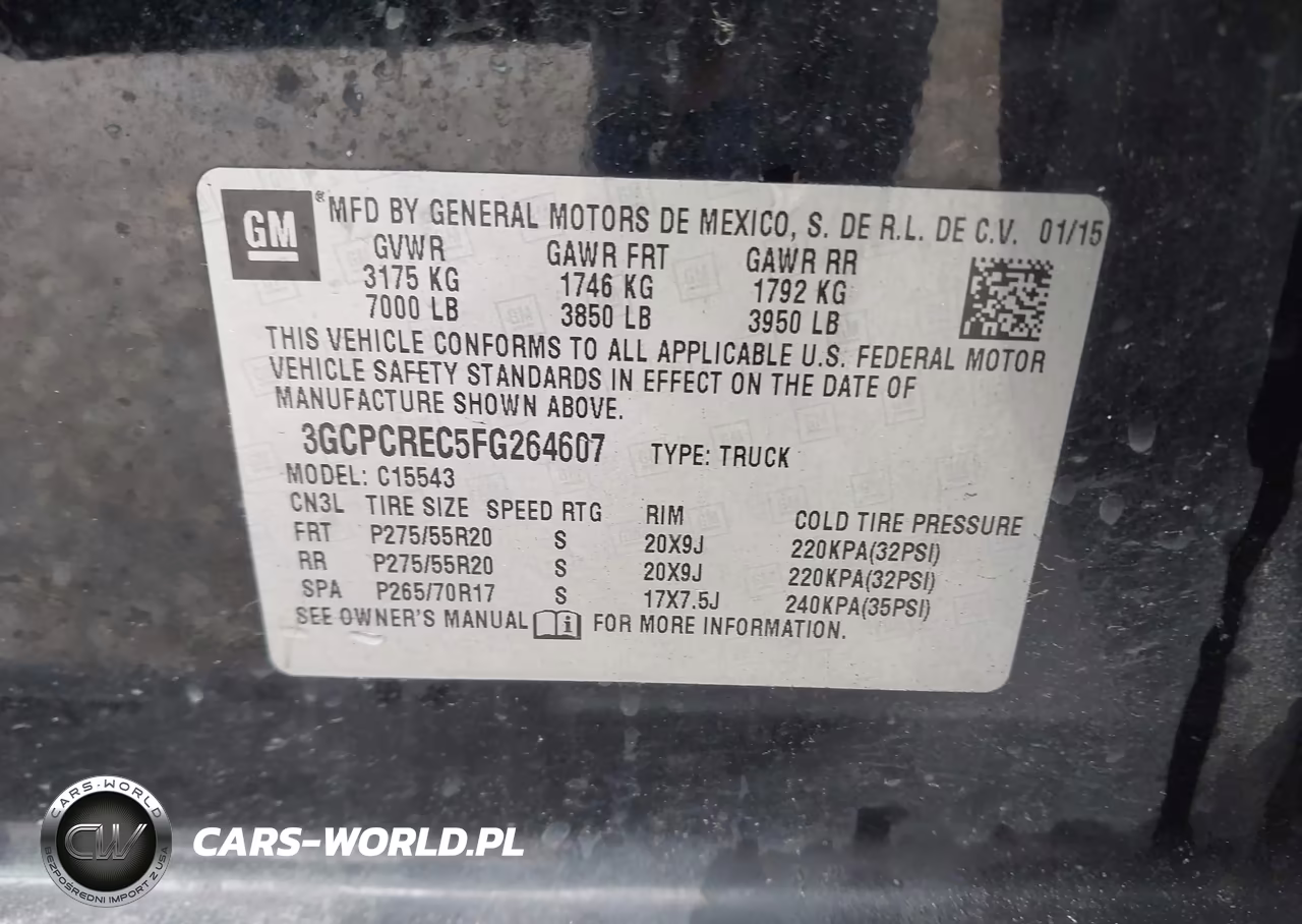 2015 Chevrolet Silverado 1500 1Lt VIN:3GCPCREC5FG264607 - 9