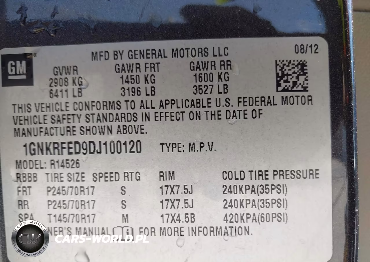 2013 Chevrolet Traverse Ls VIN:1GNKRFED9DJ100120 - 9