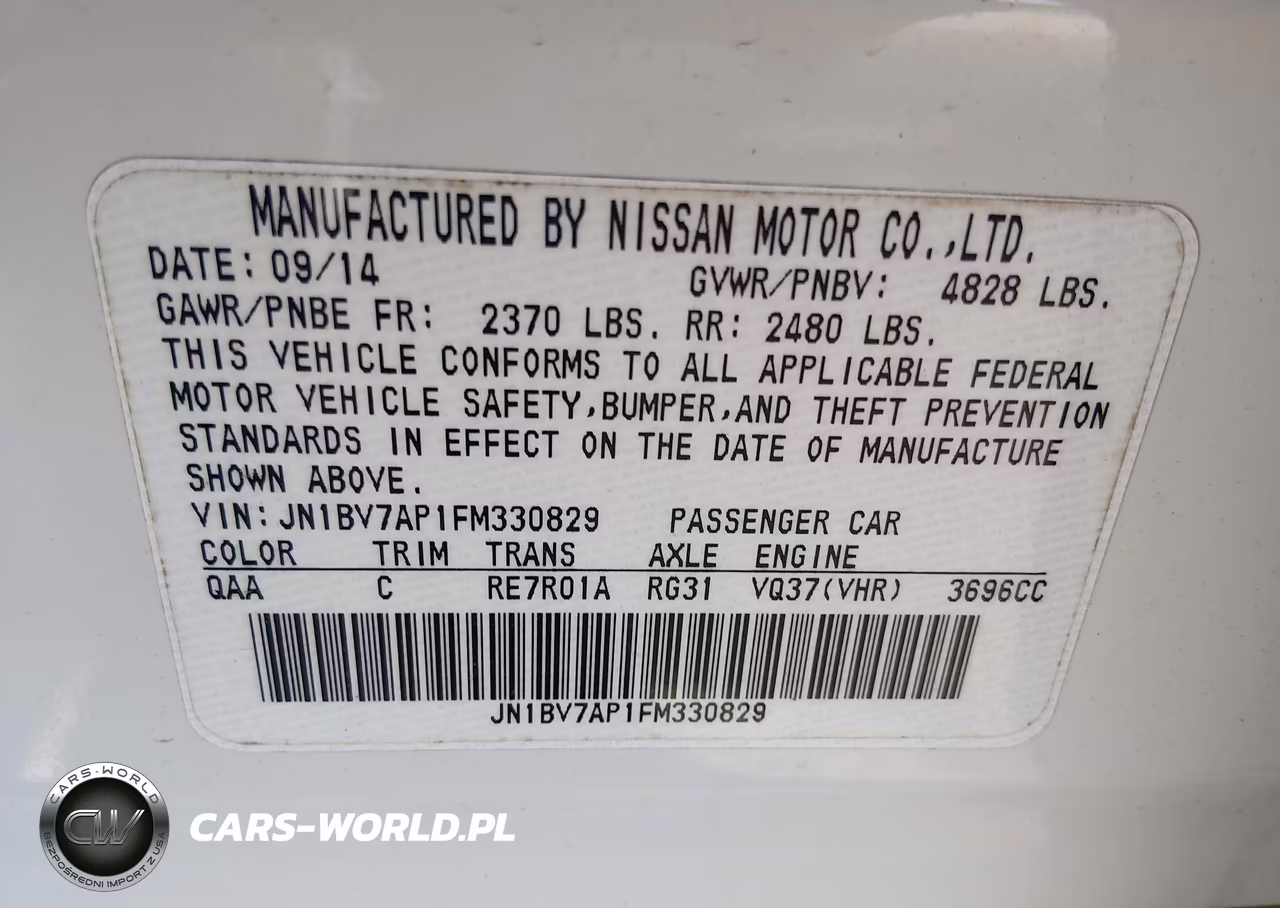 2015 Infiniti Q50 Premium VIN:JN1BV7AP1FM330829 - 9
