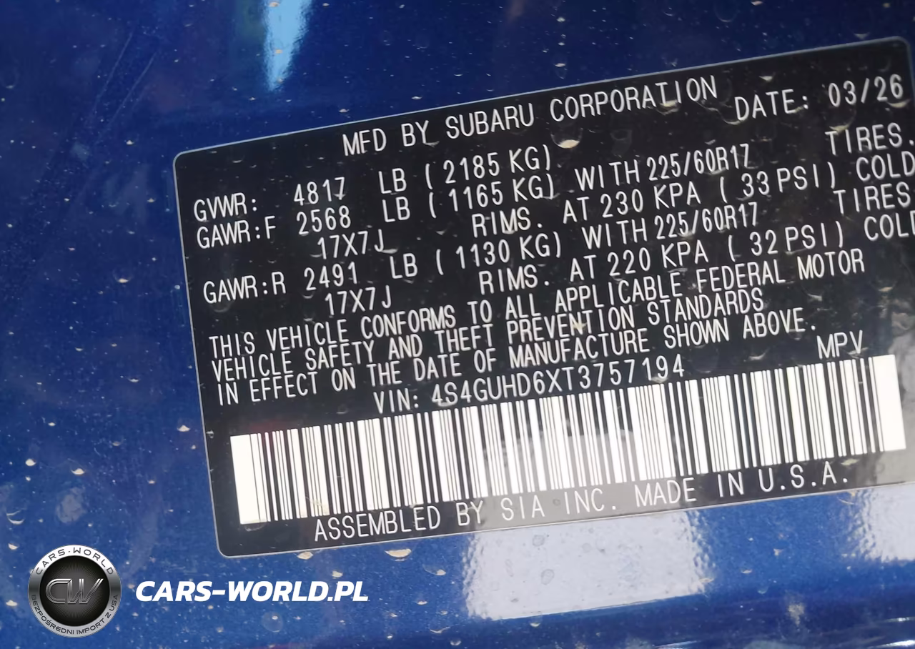 2026 Subaru Crosstrek Premium VIN:4S4GUHD6XT3757194 - 9