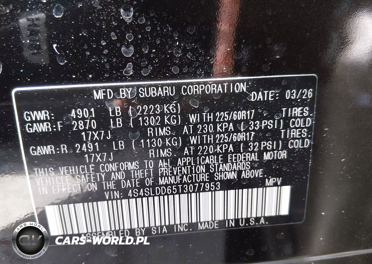 2026 Subaru Forester Premium VIN:4S4SLDD65T3077953 - 9