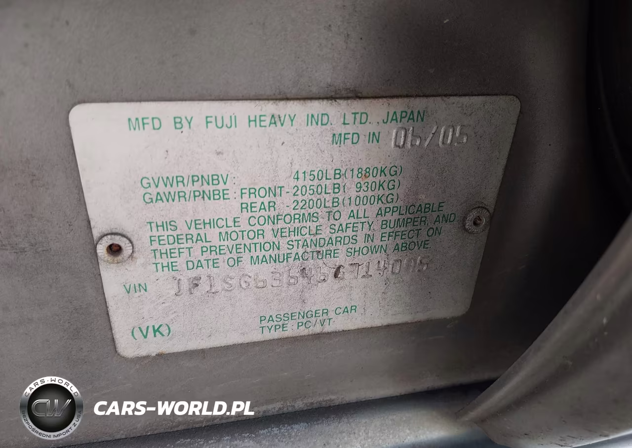 2006 Subaru Forester 2.5X VIN:JF1SG63646G714095 - 9