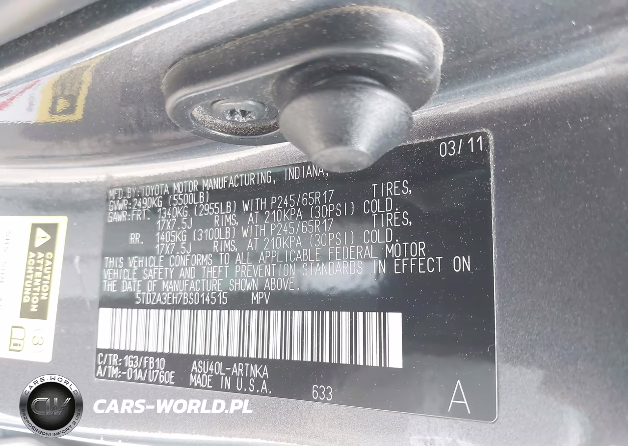2011 Toyota Highlander VIN:5TDZA3EH7BS014515 - 9