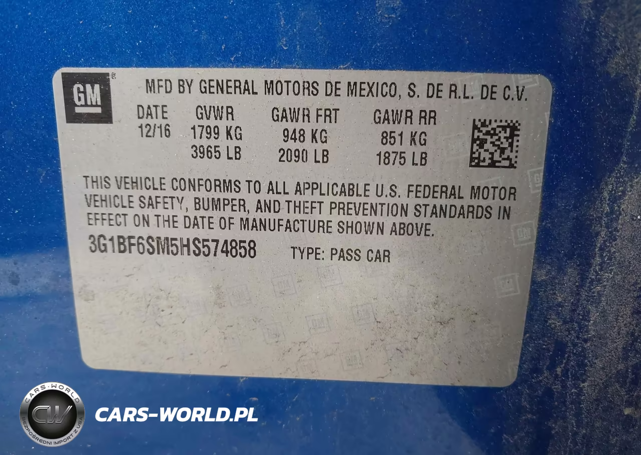2017 Chevrolet Cruze Premier Auto VIN:3G1BF6SM5HS574858 - 9