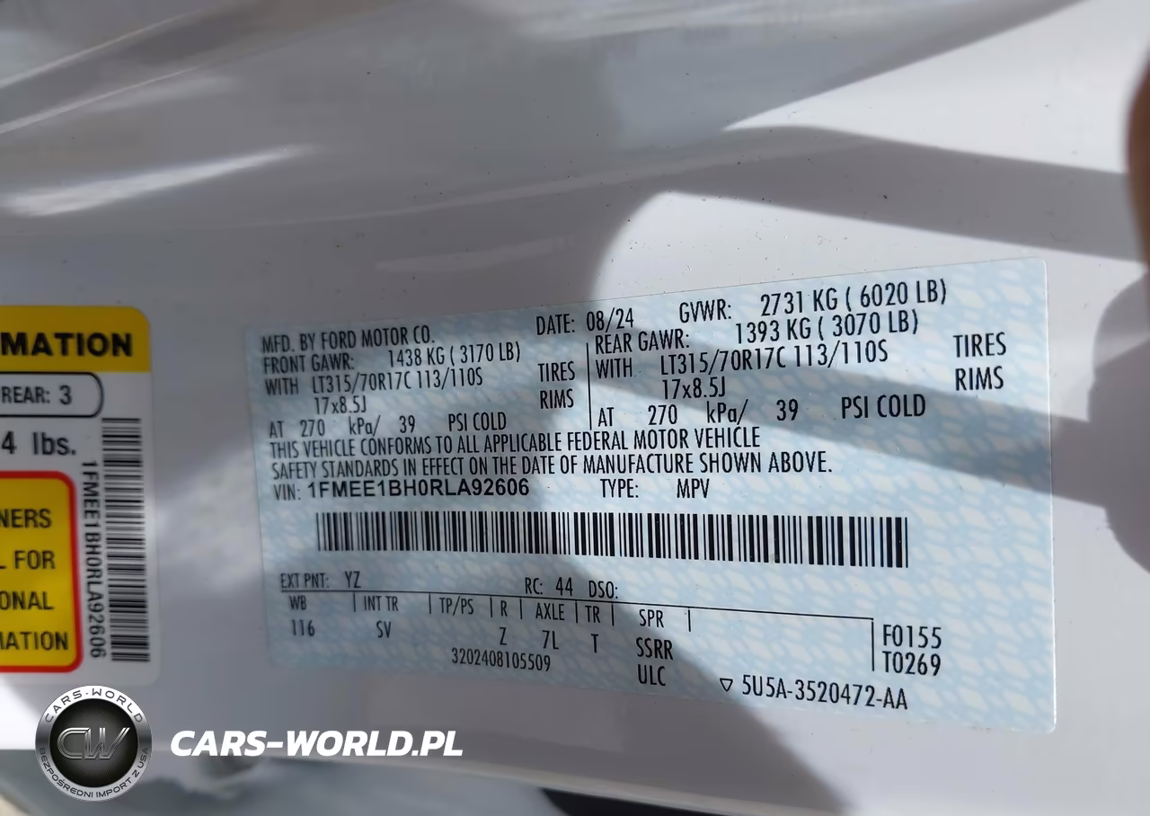 2024 Ford Bronco Black Diamond VIN:1FMEE1BH0RLA92606 - 9