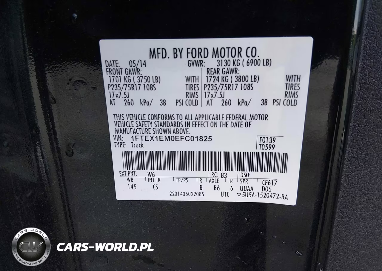 2014 Ford F-150 Xl VIN:1FTEX1EM0EFC01825 - 9