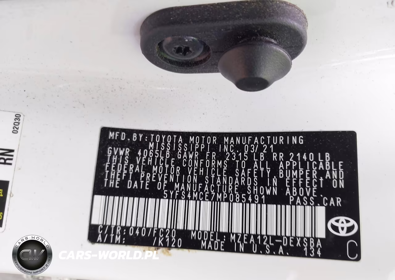 2021 Toyota Corolla Se VIN:5YFS4MCE7MP085491 - 9