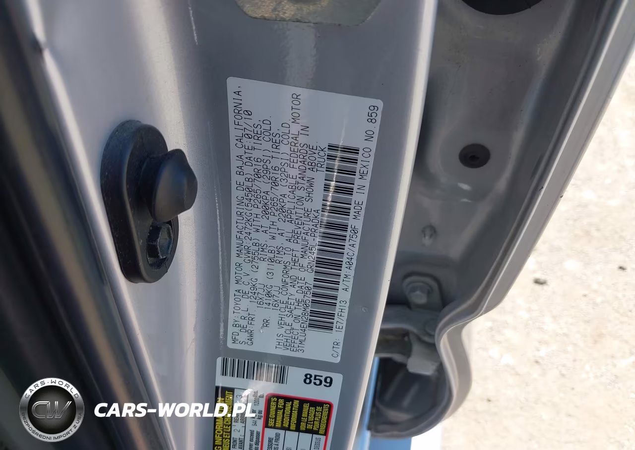 2011 Toyota Tacoma Base V6 VIN:3TMLU4EN2BM057507 - 9