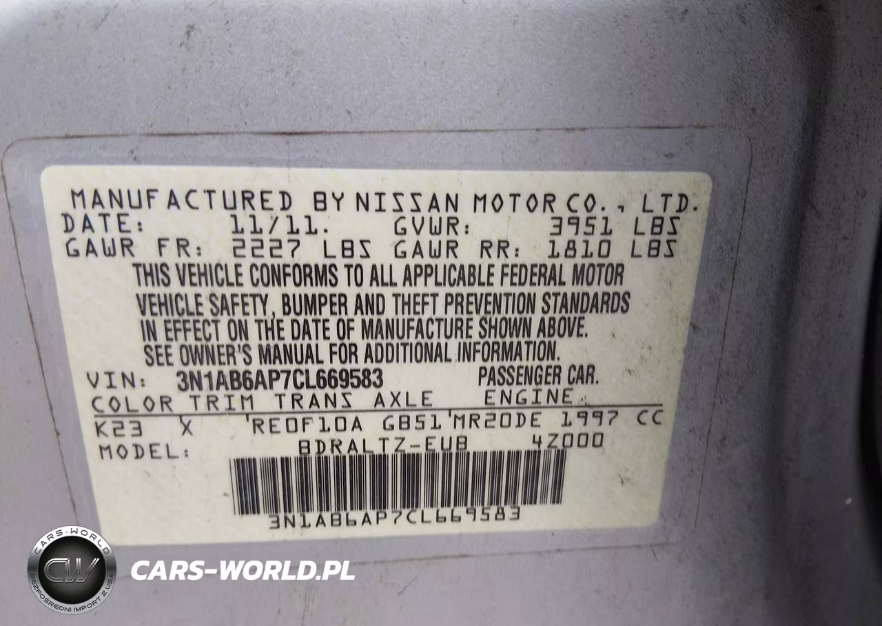 2012 Nissan Sentra 2.0 Sr VIN:3N1AB6AP7CL669583 - 9