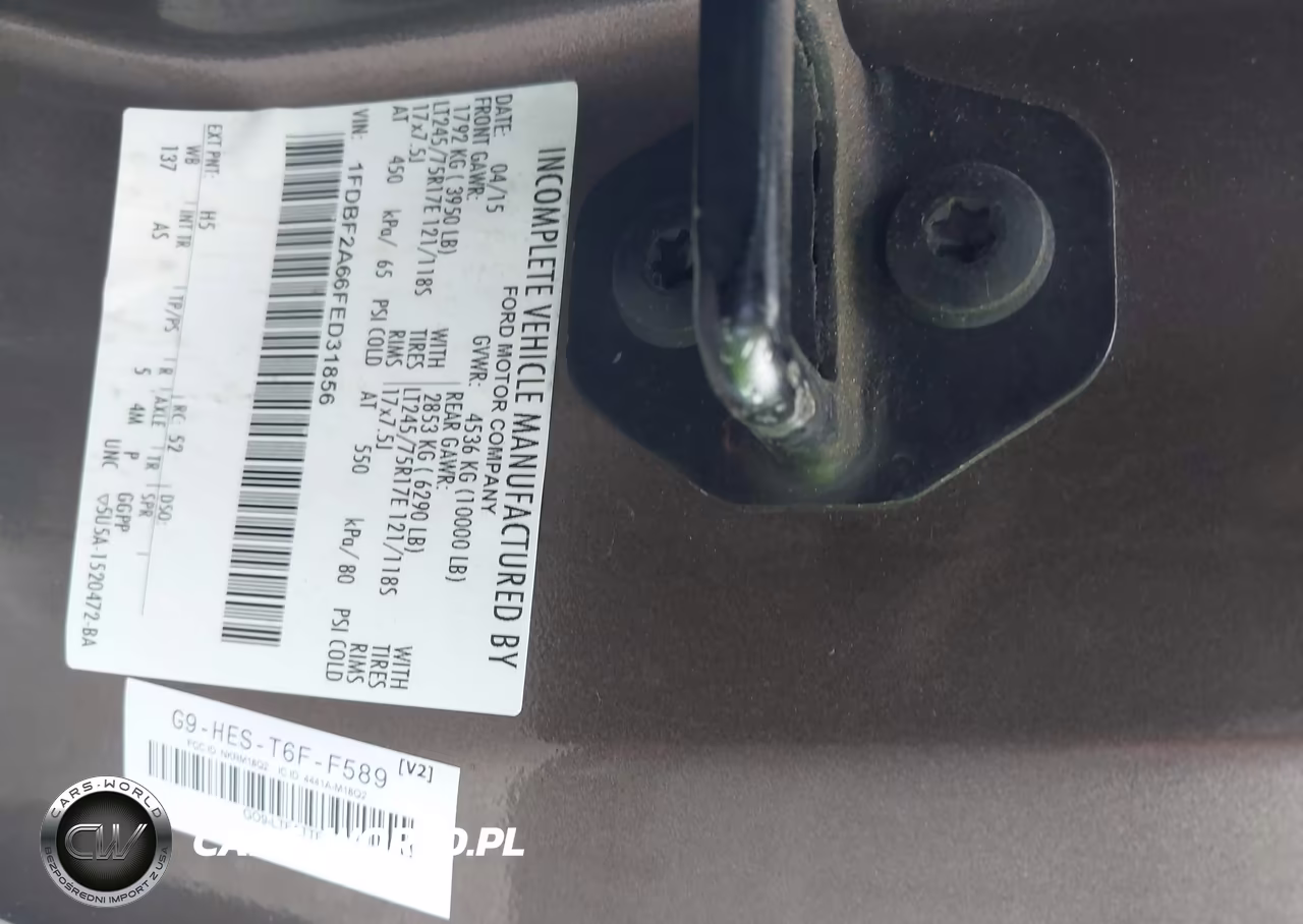 2015 Ford F-250 Xl VIN:1FDBF2A66FED31856 - 9