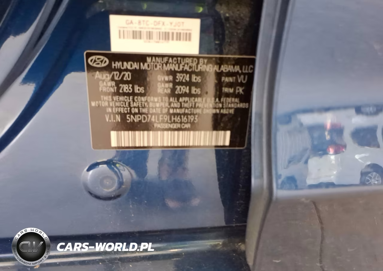 2020 Hyundai Elantra Se VIN:5NPD74LF9LH616193 - 9