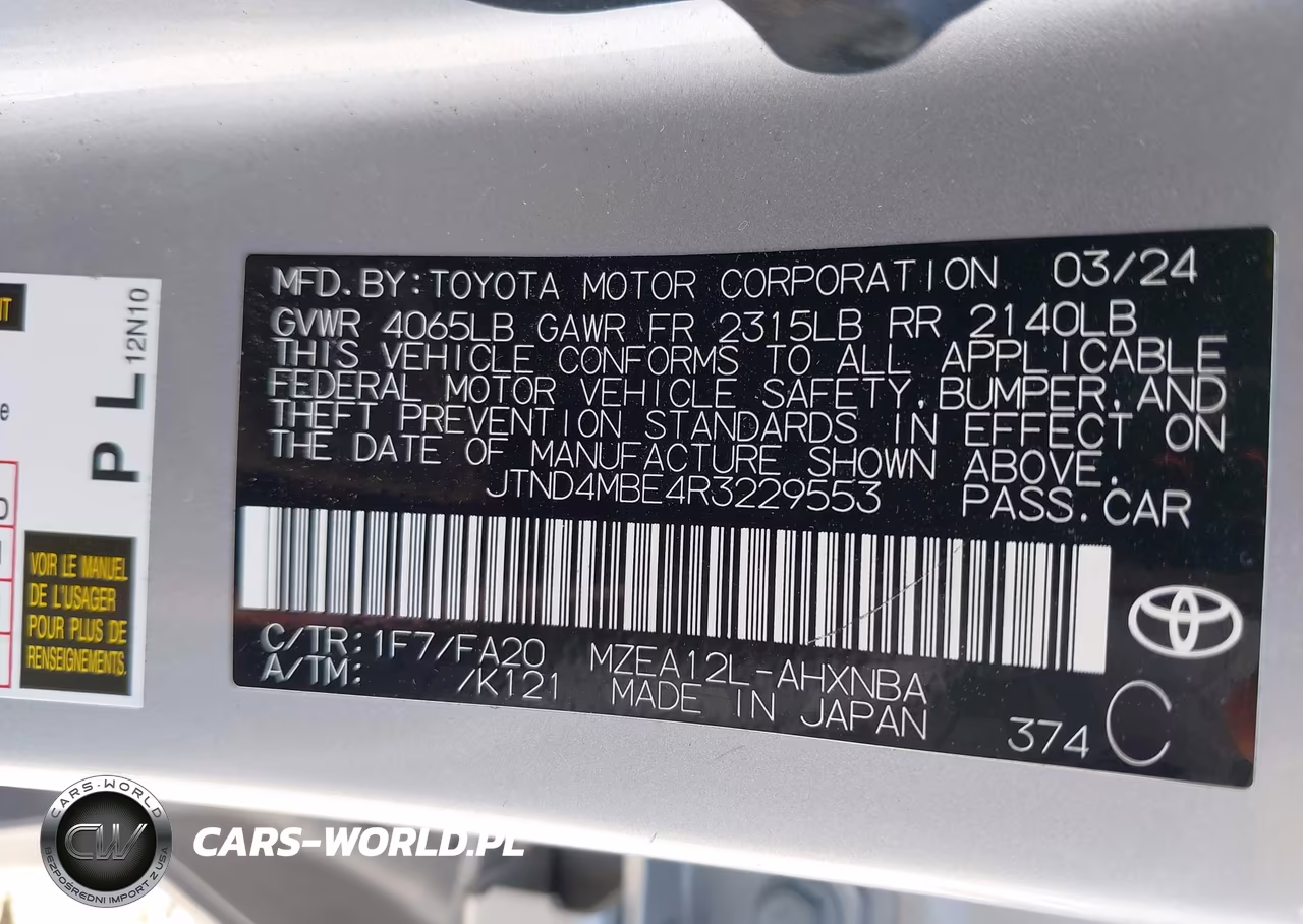 2024 Toyota Corolla Se VIN:JTND4MBE4R3229553 - 9