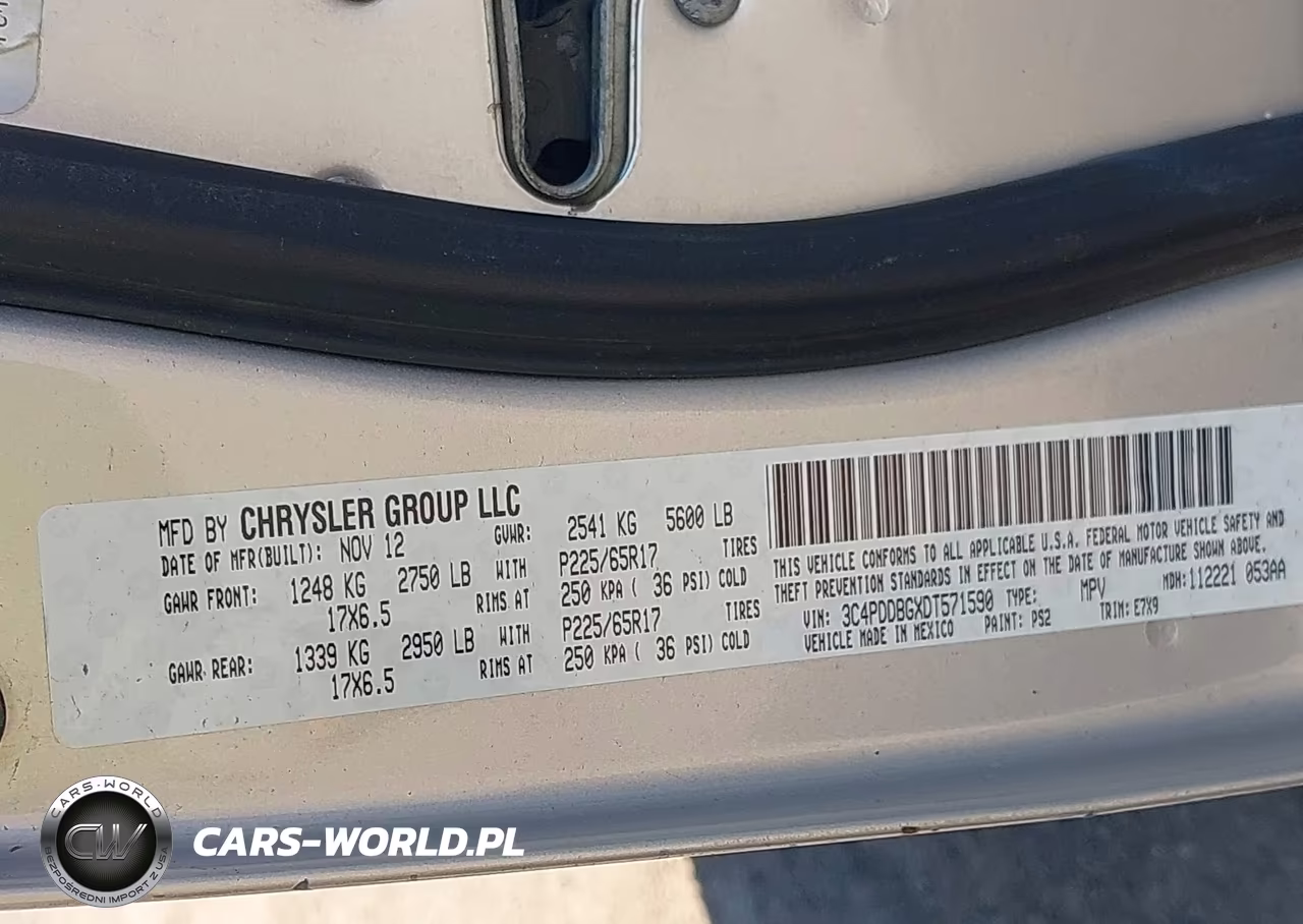 2013 Dodge Journey Sxt VIN:3C4PDDBGXDT571590 - 9