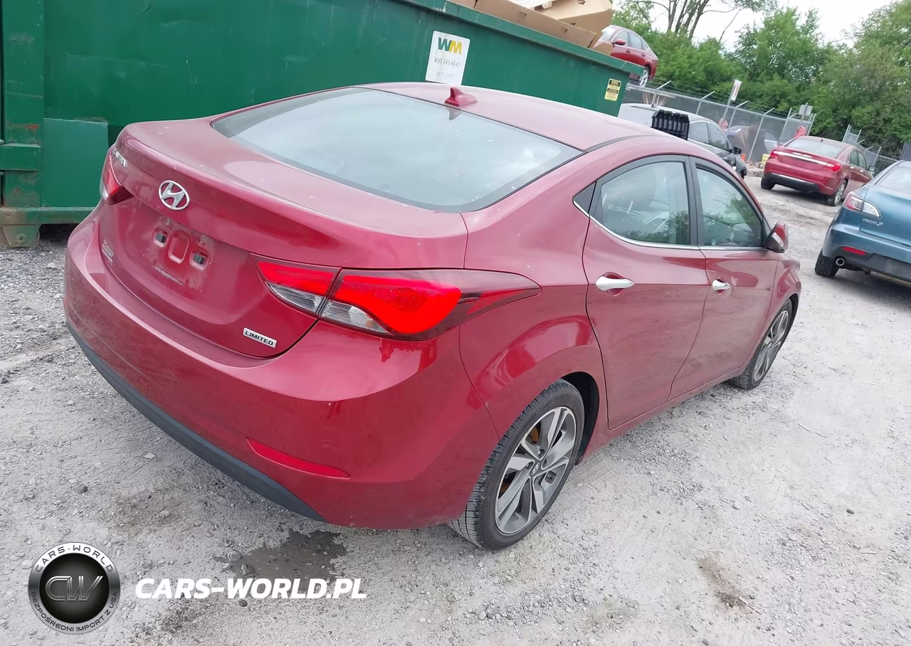 2014 Hyundai Elantra Limited VIN:5NPDH4AE8EH542310 - 4