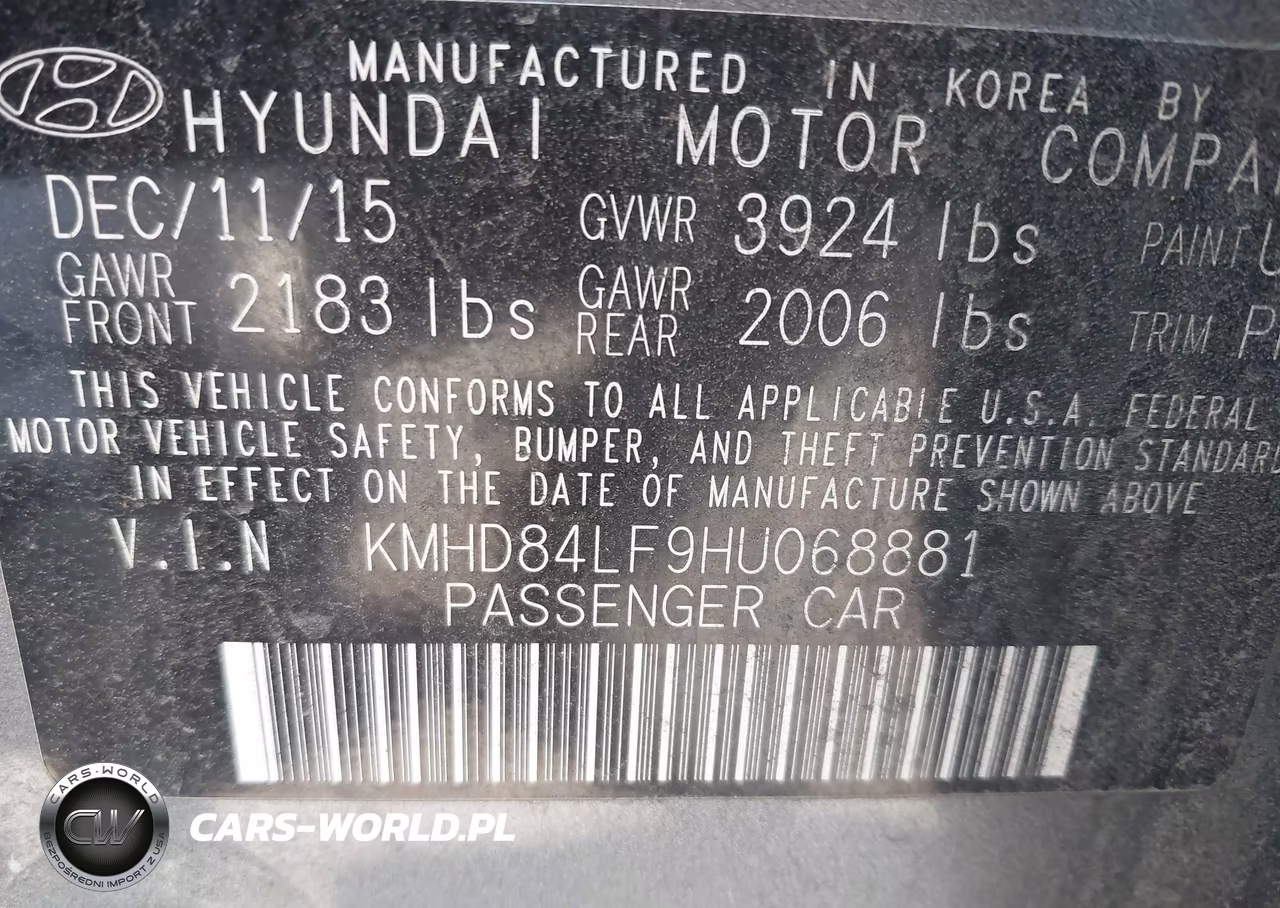 2017 Hyundai Elantra Se VIN:KMHD84LF9HU068881 - 9