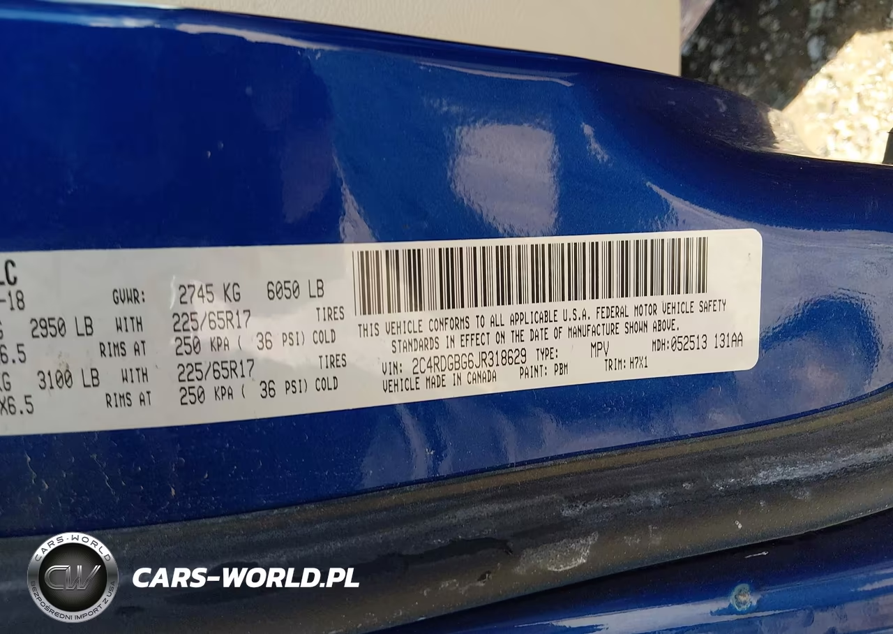 2018 Dodge Grand Caravan Se VIN:2C4RDGBG6JR318629 - 9